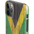 Jamaican Flag Dark Wood iPhone 11 Pro Lite Case