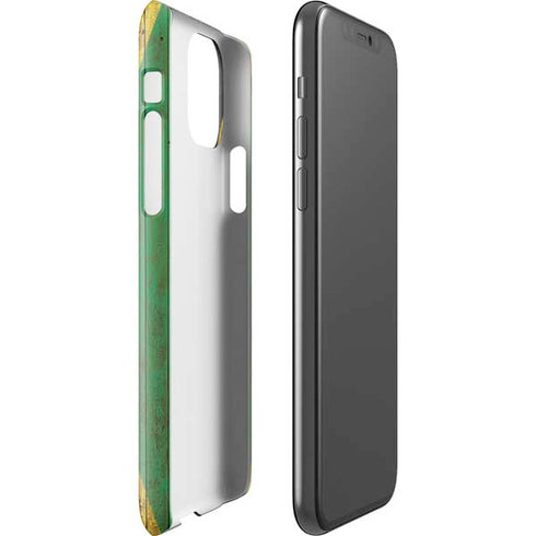 Jamaican Flag Dark Wood iPhone 11 Pro Lite Case