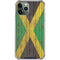 Jamaican Flag Dark Wood iPhone 11 Pro Max Clear Case