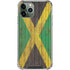 Jamaican Flag Dark Wood iPhone 11 Pro Max Clear Case