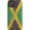 Jamaican Flag Dark Wood iPhone 11 Pro Max Impact Case