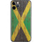Jamaican Flag Dark Wood iPhone 11 Pro Skin