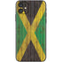 Jamaican Flag Dark Wood iPhone 11 Skin