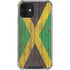 Jamaican Flag Dark Wood iPhone 12 Clear Case