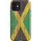 Jamaican Flag Dark Wood iPhone 12 Impact Case