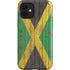 Jamaican Flag Dark Wood iPhone 12 Impact Case
