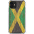 Jamaican Flag Dark Wood iPhone 12 Mini Clear Case