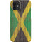 Jamaican Flag Dark Wood iPhone 12 Mini Lite Case