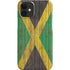 Jamaican Flag Dark Wood iPhone 12 Mini Lite Case