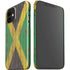 Jamaican Flag Dark Wood iPhone 12 Mini Lite Case