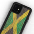 Jamaican Flag Dark Wood iPhone 12 Mini Waterproof Case