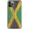 Jamaican Flag Dark Wood iPhone 12 Pro Clear Case