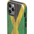 Jamaican Flag Dark Wood iPhone 12 Pro Impact Case