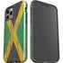 Jamaican Flag Dark Wood iPhone 12 Pro Impact Case