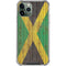 Jamaican Flag Dark Wood iPhone 12 Pro Max Clear Case