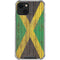 Jamaican Flag Dark Wood iPhone 13 Clear Case