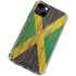 Jamaican Flag Dark Wood iPhone 13 Clear Case