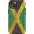 Jamaican Flag Dark Wood iPhone 13 Impact Case
