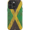 Jamaican Flag Dark Wood iPhone 13 Pro Impact Case