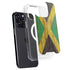 Jamaican Flag Dark Wood iPhone 13 Pro MagSafe Case