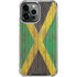 Jamaican Flag Dark Wood iPhone 13 Pro Max Clear Case