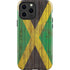 Jamaican Flag Dark Wood iPhone 13 Pro Max Impact Case
