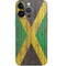 Jamaican Flag Dark Wood iPhone 13 Pro Skin