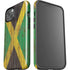 Jamaican Flag Dark Wood iPhone 15 Plus Impact Case
