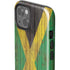 Jamaican Flag Dark Wood iPhone 14 Impact Case