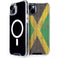 Jamaican Flag Dark Wood iPhone 15 Plus MagSafe Case