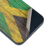 Jamaican Flag Dark Wood iPhone 15 Plus Skin