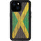 Jamaican Flag Dark Wood iPhone 15 Waterproof Case