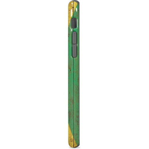 Jamaican Flag Dark Wood iPhone 7 Pro Case