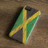 Jamaican Flag Dark Wood iPhone 7 Pro Case