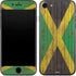 Jamaican Flag Dark Wood iPhone 7 Skin