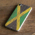 Jamaican Flag Dark Wood iPhone 7 Skin