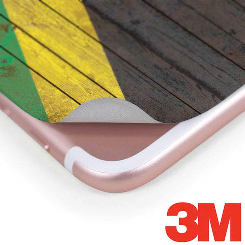 Jamaican Flag Dark Wood iPhone 8 Plus Skin