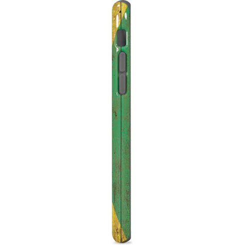 Jamaican Flag Dark Wood iPhone 8 Pro Case