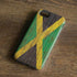 Jamaican Flag Dark Wood iPhone 8 Pro Case