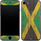 Jamaican Flag Dark Wood iPhone 8 Skin