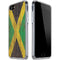 Jamaican Flag Dark Wood iPhone SE (2nd & 3rd Gen) Clear Case