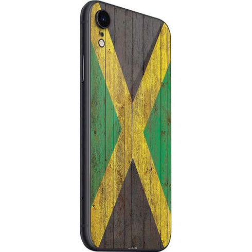 Jamaican Flag Dark Wood iPhone SE (2nd & 3rd Gen) Skin