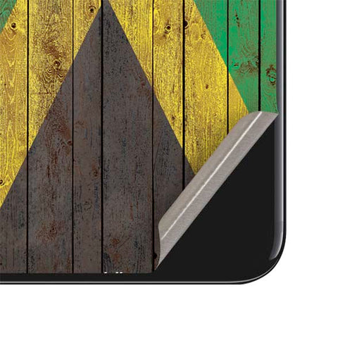 Jamaican Flag Dark Wood iPhone SE (2nd & 3rd Gen) Skin