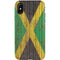 Jamaican Flag Dark Wood iPhone X Pro Case