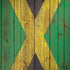 Jamaican Flag Dark Wood iPhone X Skin