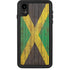 Jamaican Flag Dark Wood iPhone XR Waterproof Case