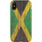 Jamaican Flag Dark Wood iPhone XS Pro Case