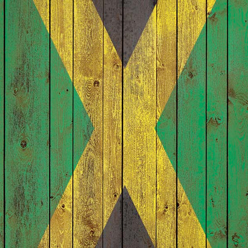 Jamaican Flag Dark Wood iPhone XS Pro Case