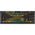 Jamaican Flag Dark Wood K95 RGB PLATINUM Mechanical Gaming Keyboard Skin
