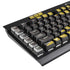 Jamaican Flag Dark Wood K95 RGB PLATINUM Mechanical Gaming Keyboard Skin